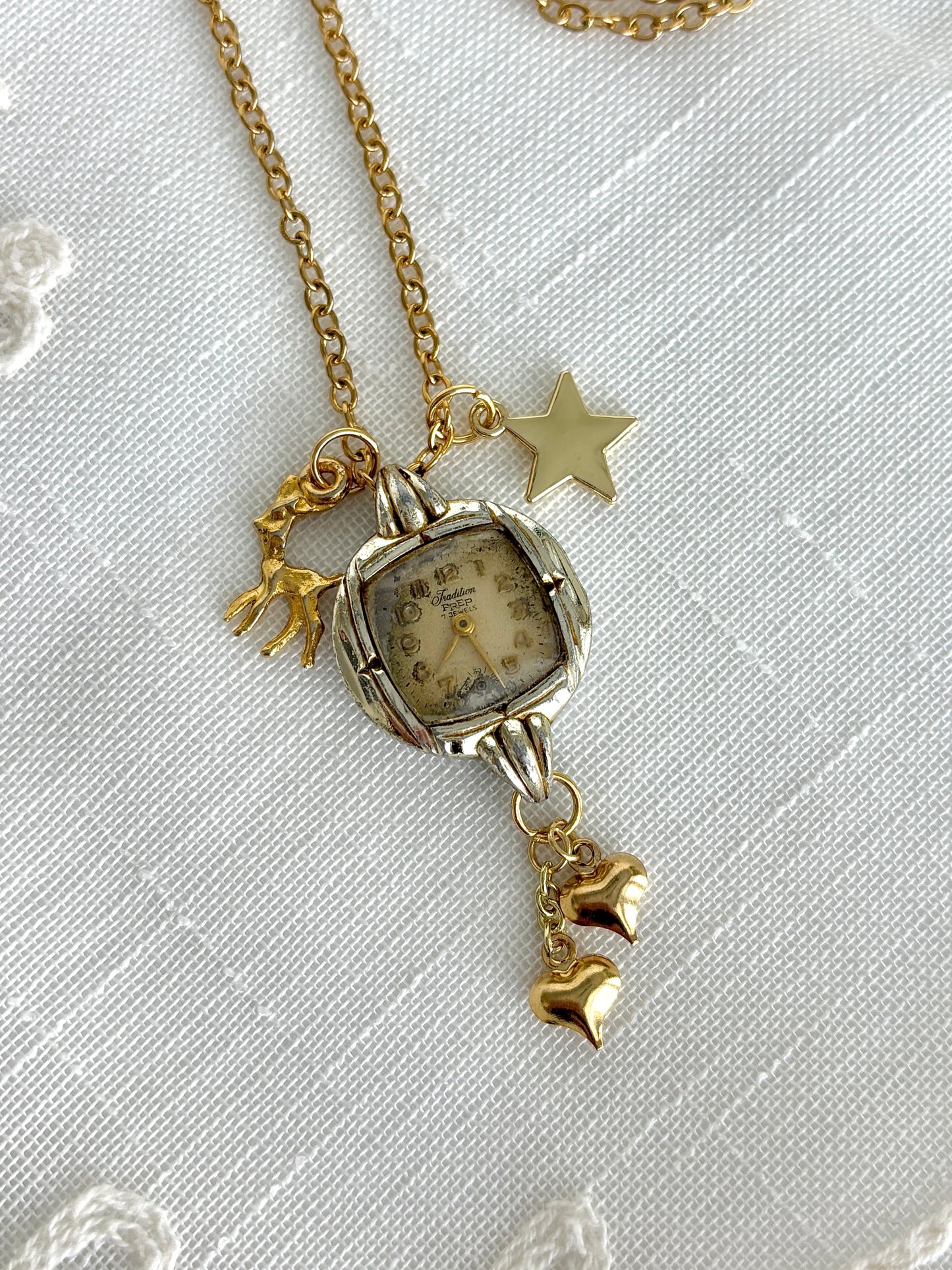 Gold Tradition - Watch Charm Necklace