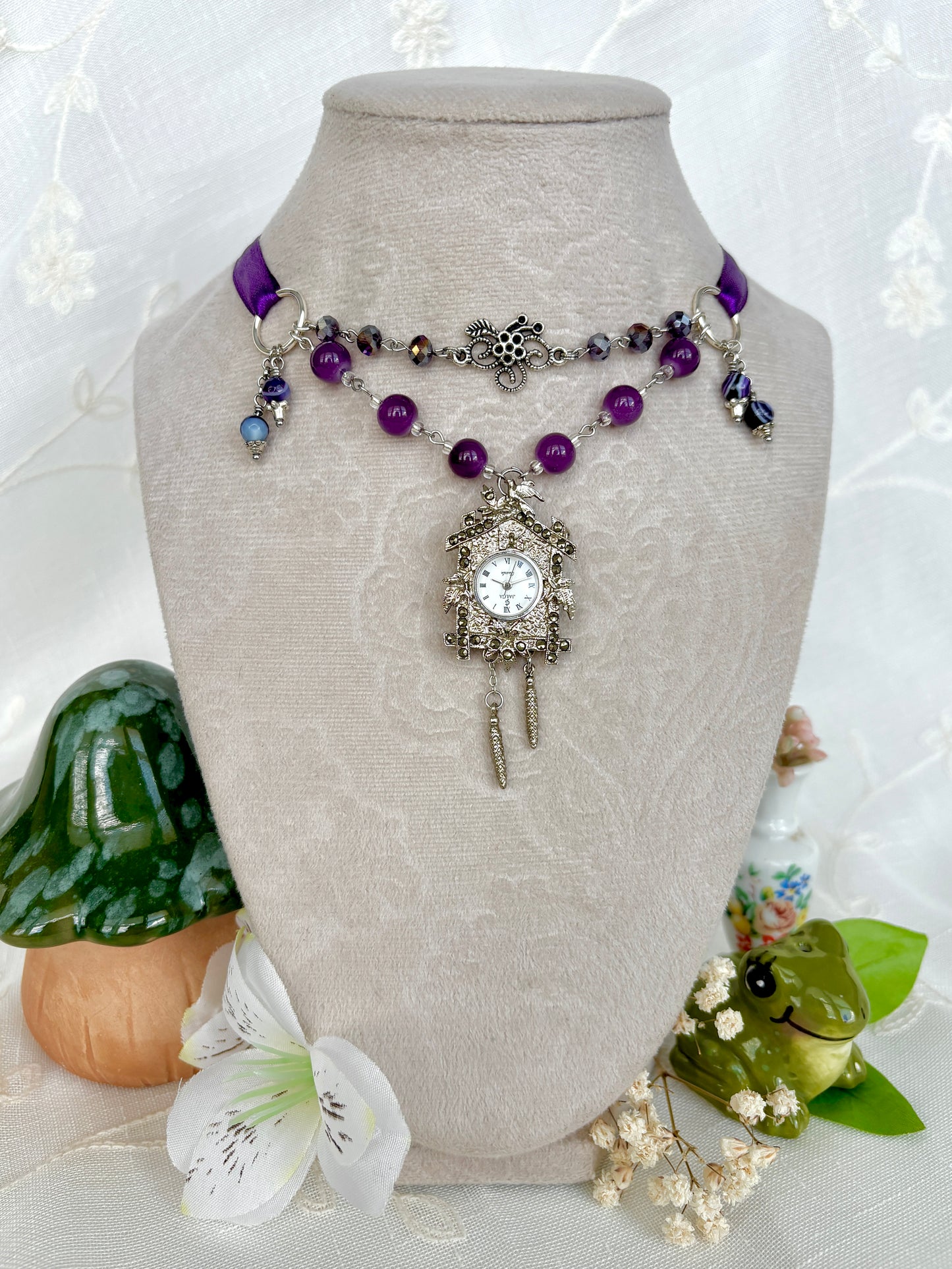 "Cuckoo About You" Watch Necklace