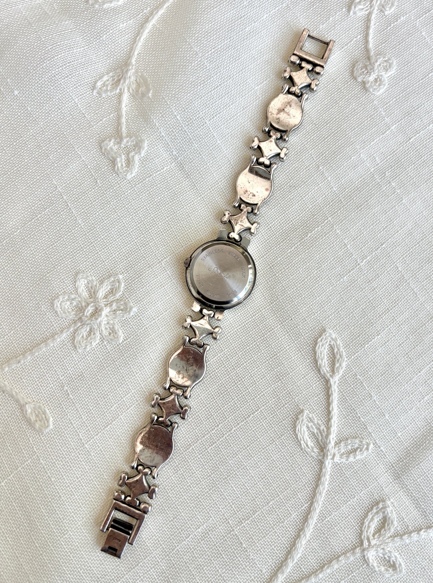 Spirit Black Enamel Ornate Watch