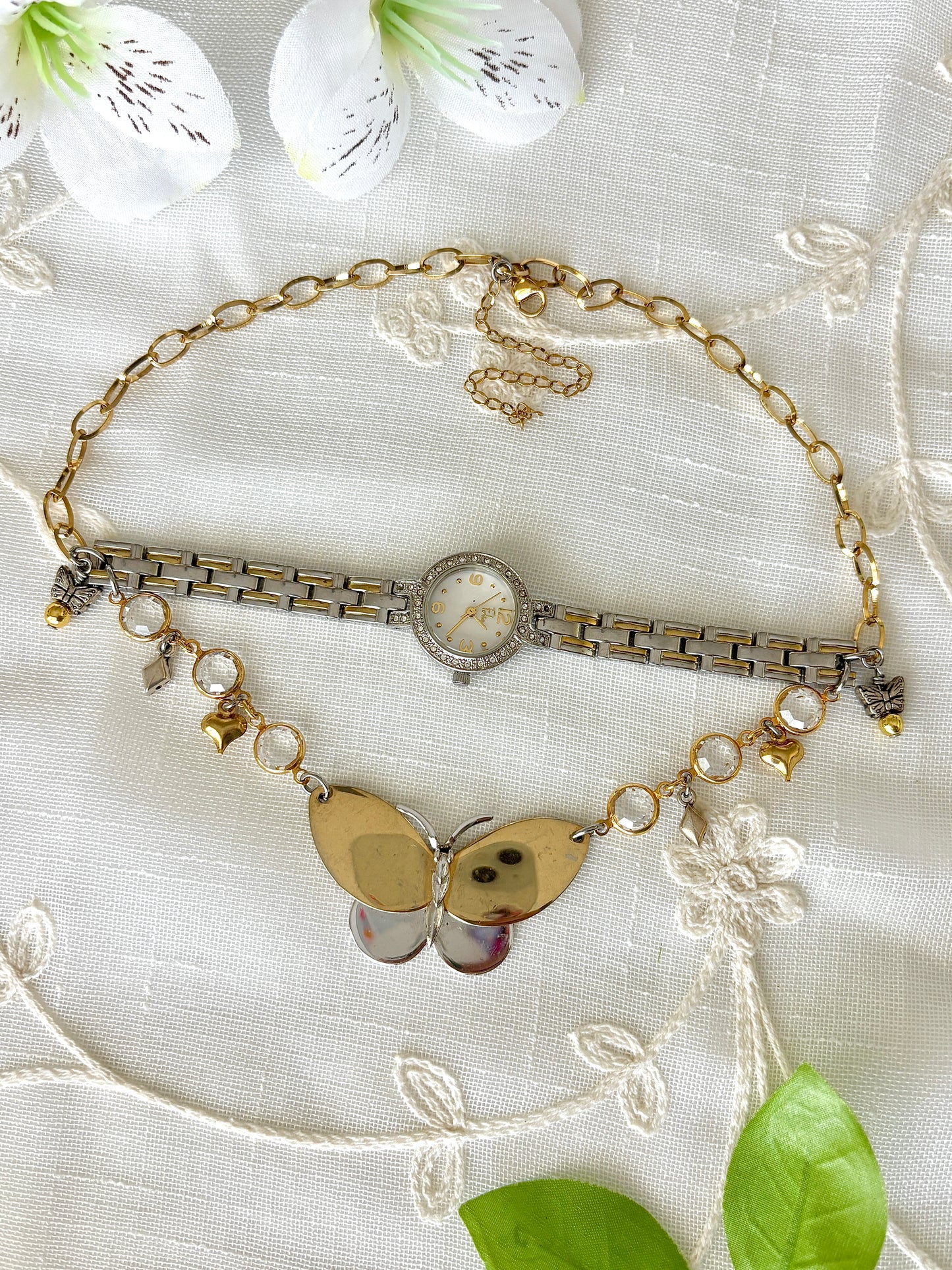 "Split Passage" Watch Necklace