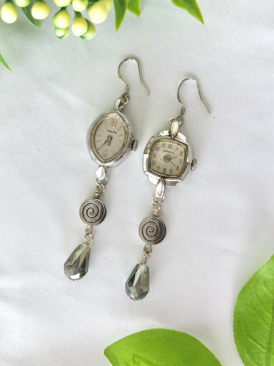 "Time Vortex" Watch Earrings