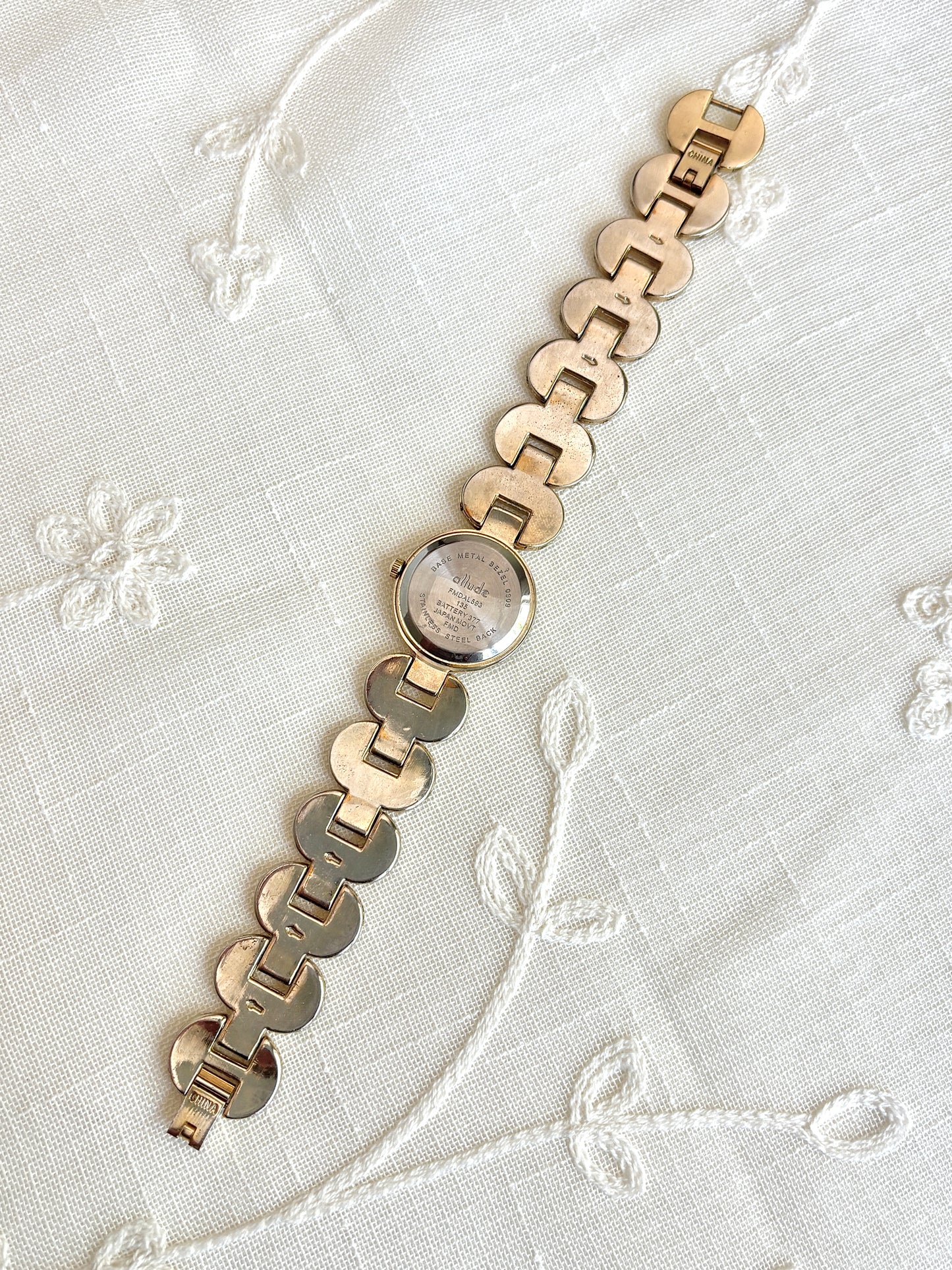Allude Gold Tone Watch Bracelet