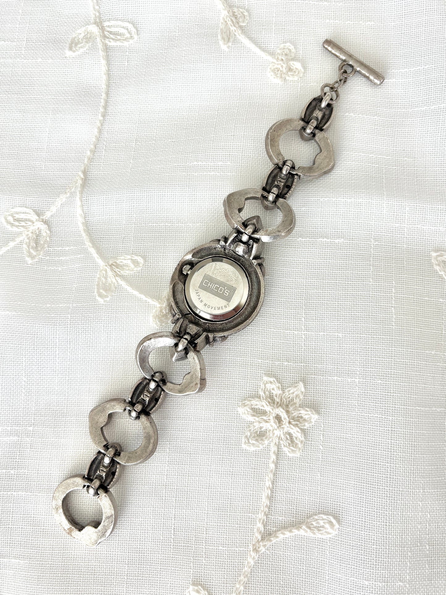 Colorful Rhinestone Chico’s Bracelet Watch
