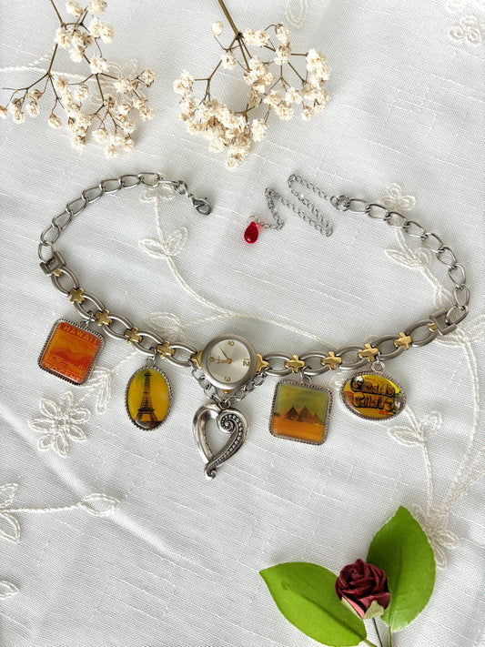 "Around Town" Watch Necklace