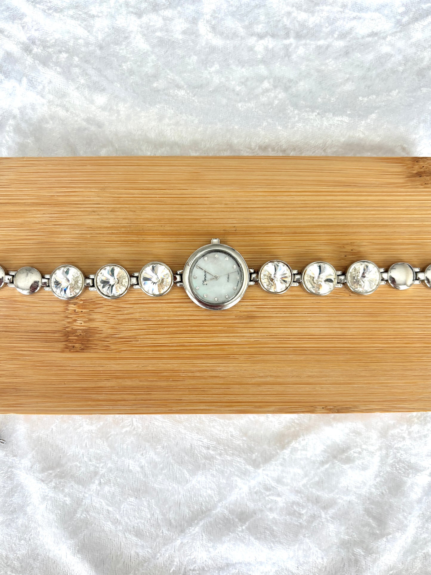 Rhinestone Watch Choker - Geneva