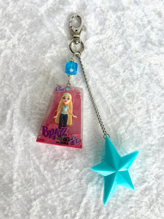 Bratz "20 Yearz" Brush Keychain - Cloe w/ Blue Star Brush
