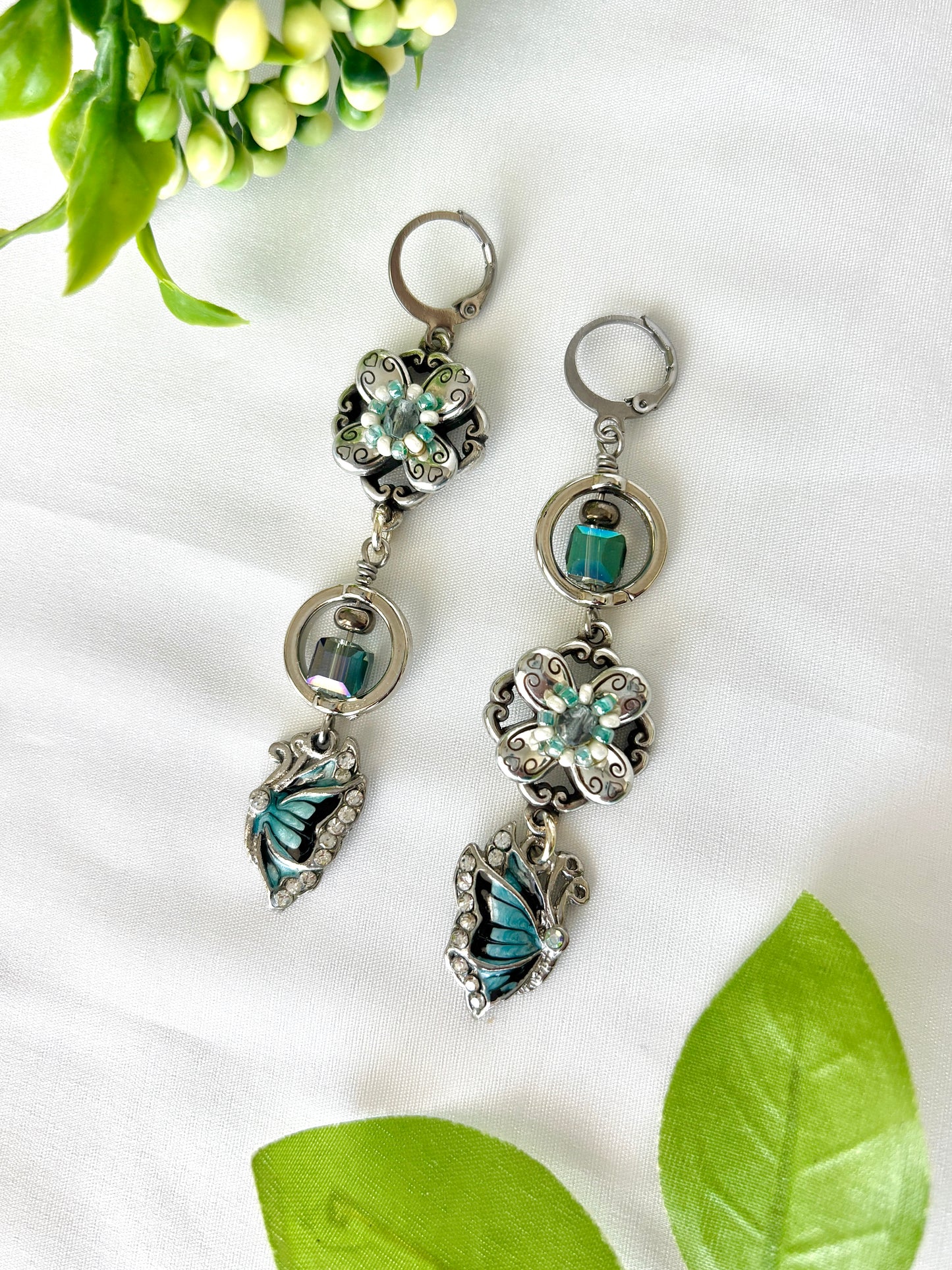 "Blu-tterfly" Earrings