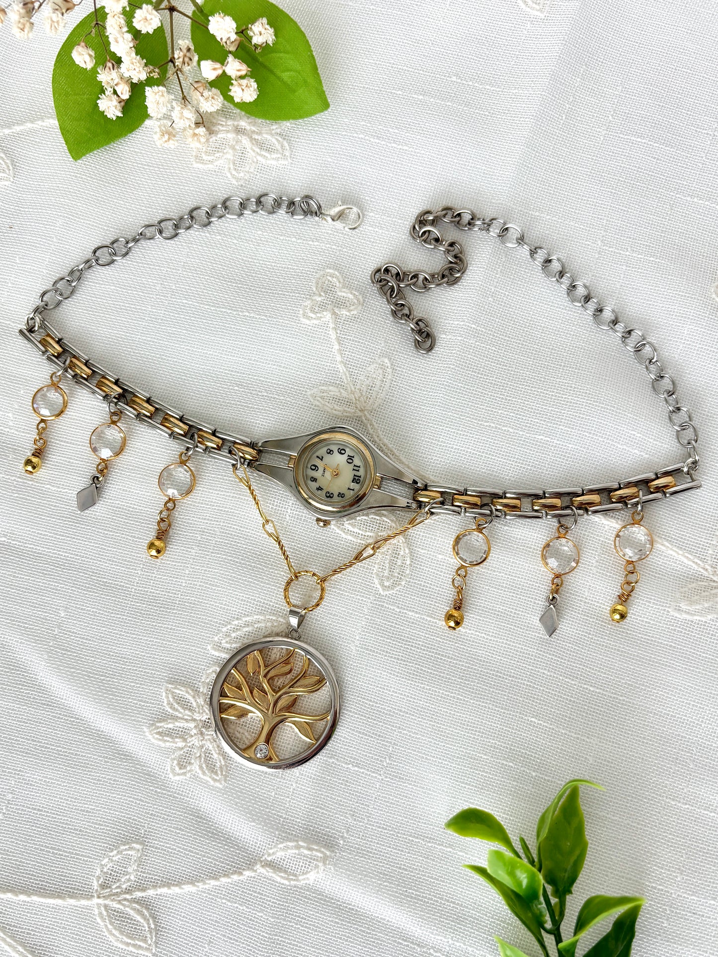 "Way To Grow" Watch Necklace