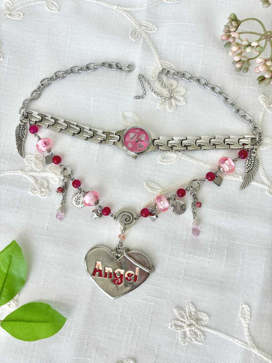 “Angel Cake” Watch Necklace