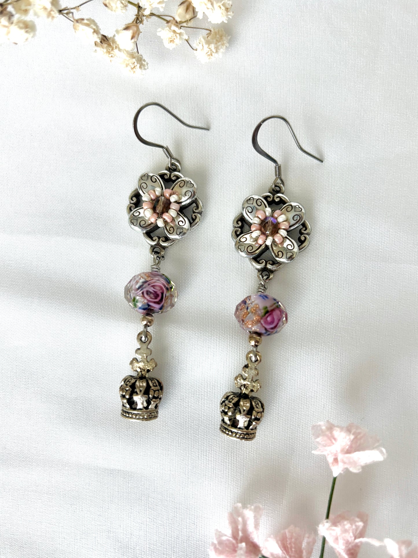 "Royal Rose" Earrings