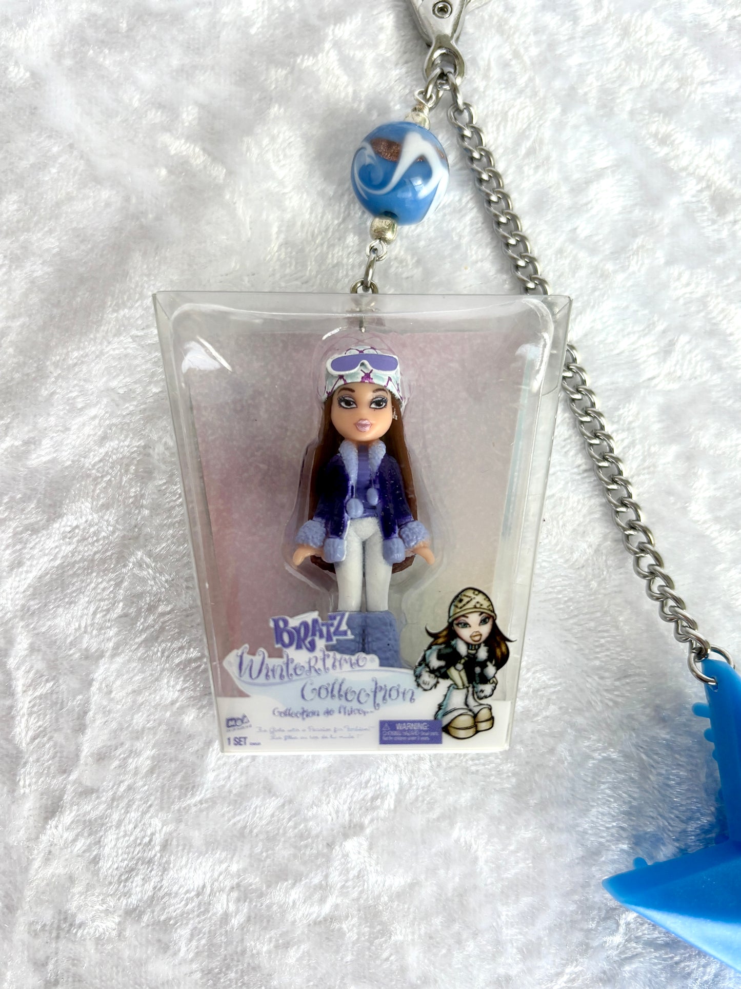 Bratz "Wintertime Collection" Brush Keychain - Dana w/ Blue Star Brush