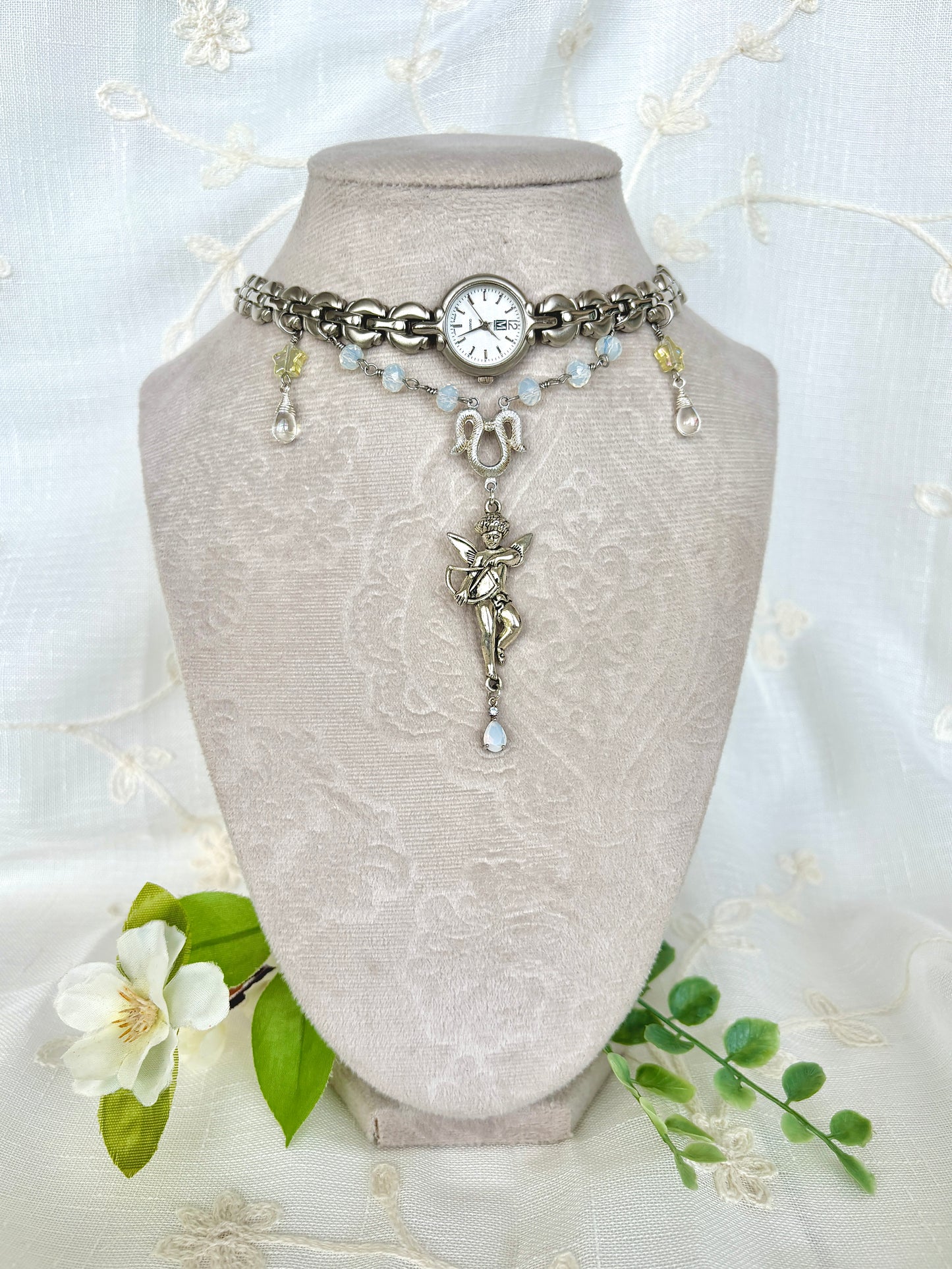 "Cupid's Bliss" Watch Necklace