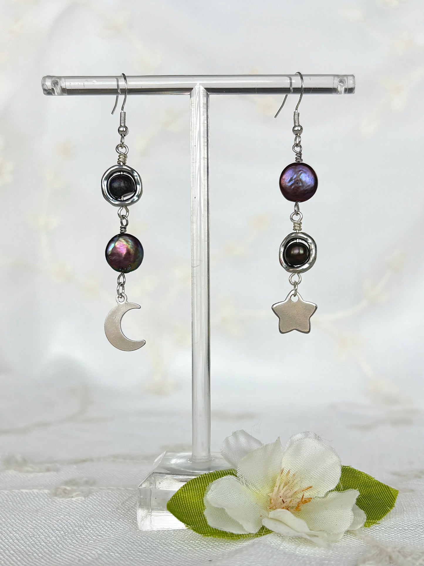 “Black Holes” Earrings