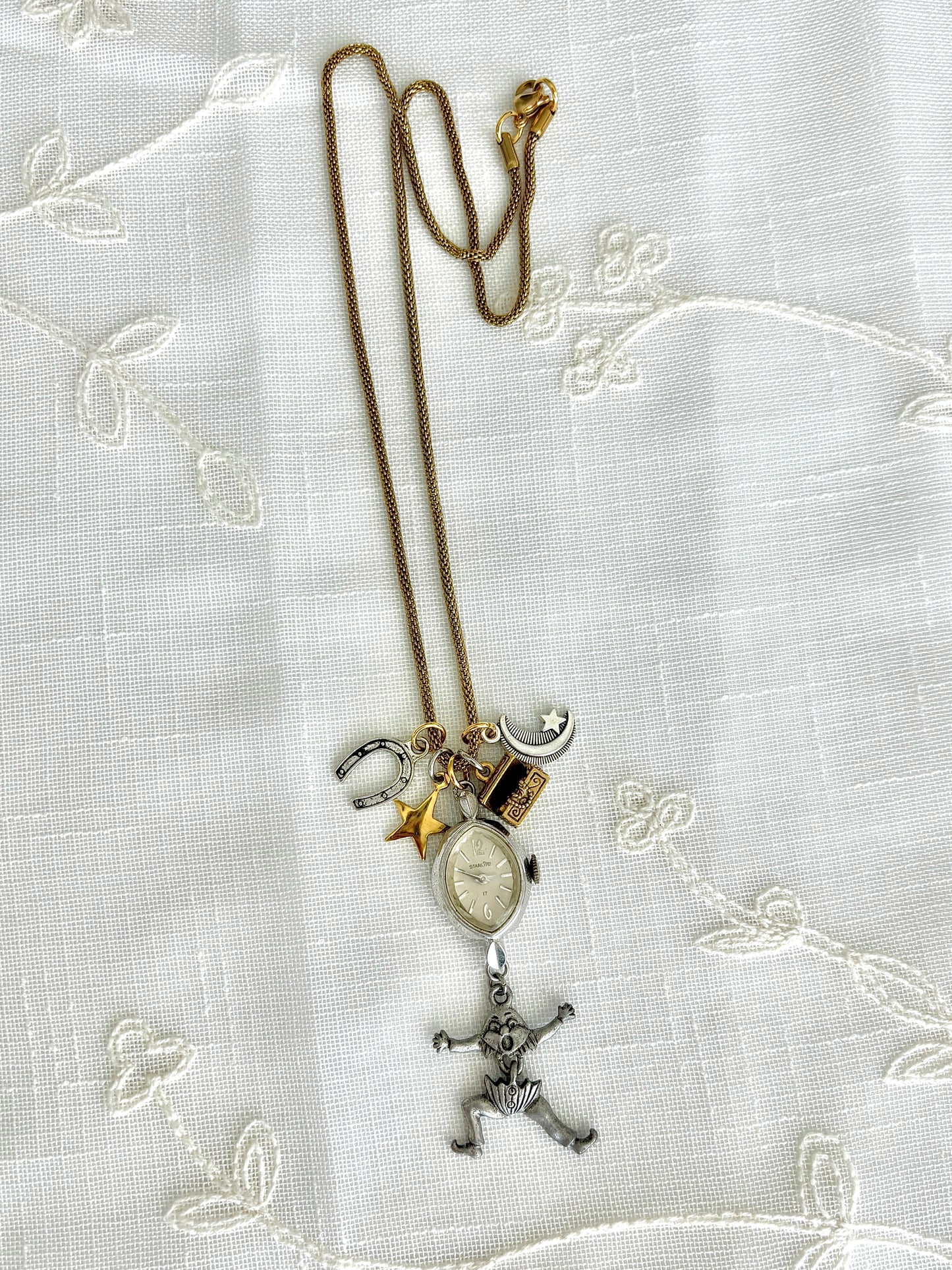 Silver Starlite - Watch Charm Necklace