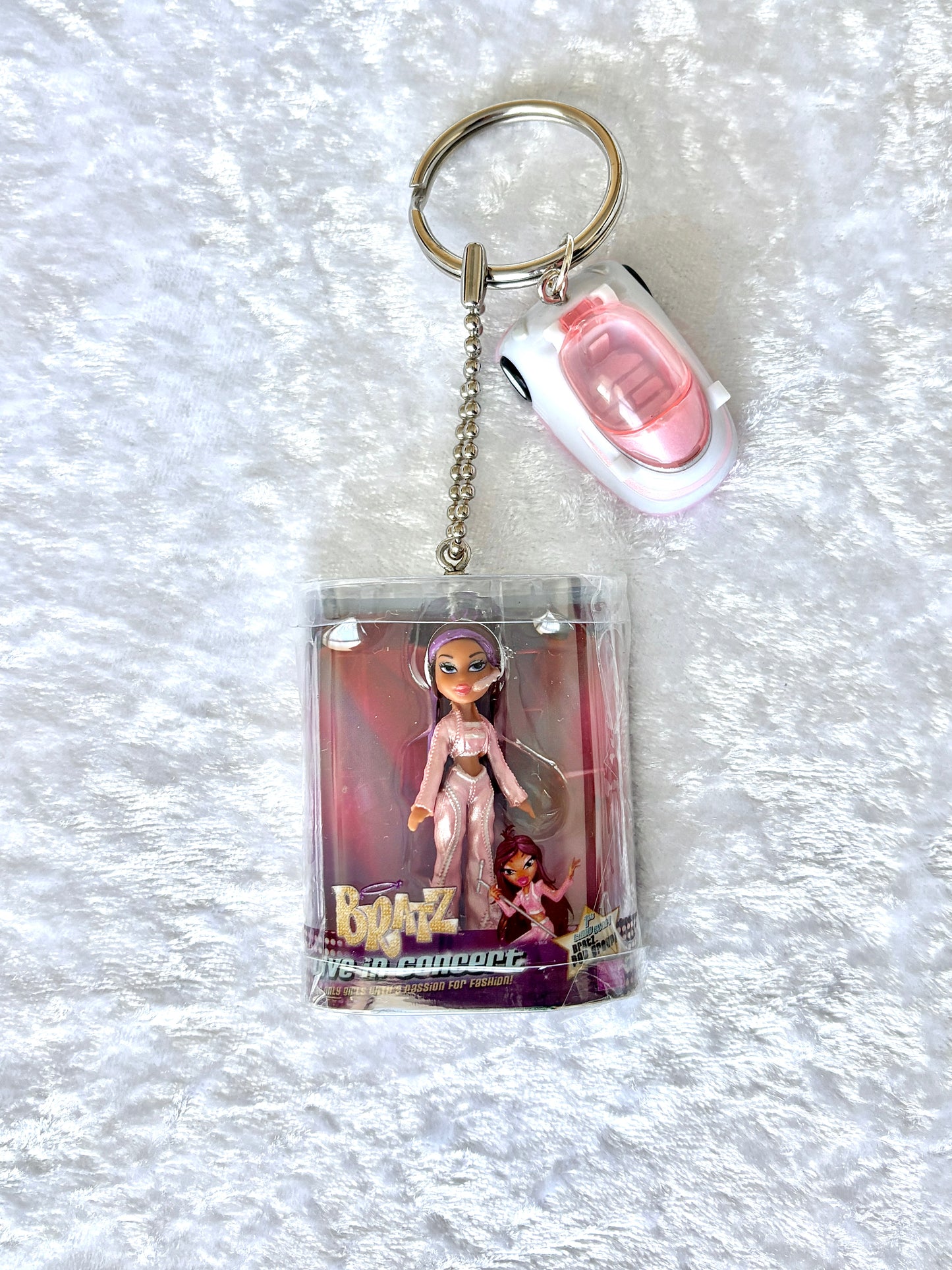 Bratz “Live In Concert” Charmed Keychain - Nevra w/ “Space Angels” Car Toy