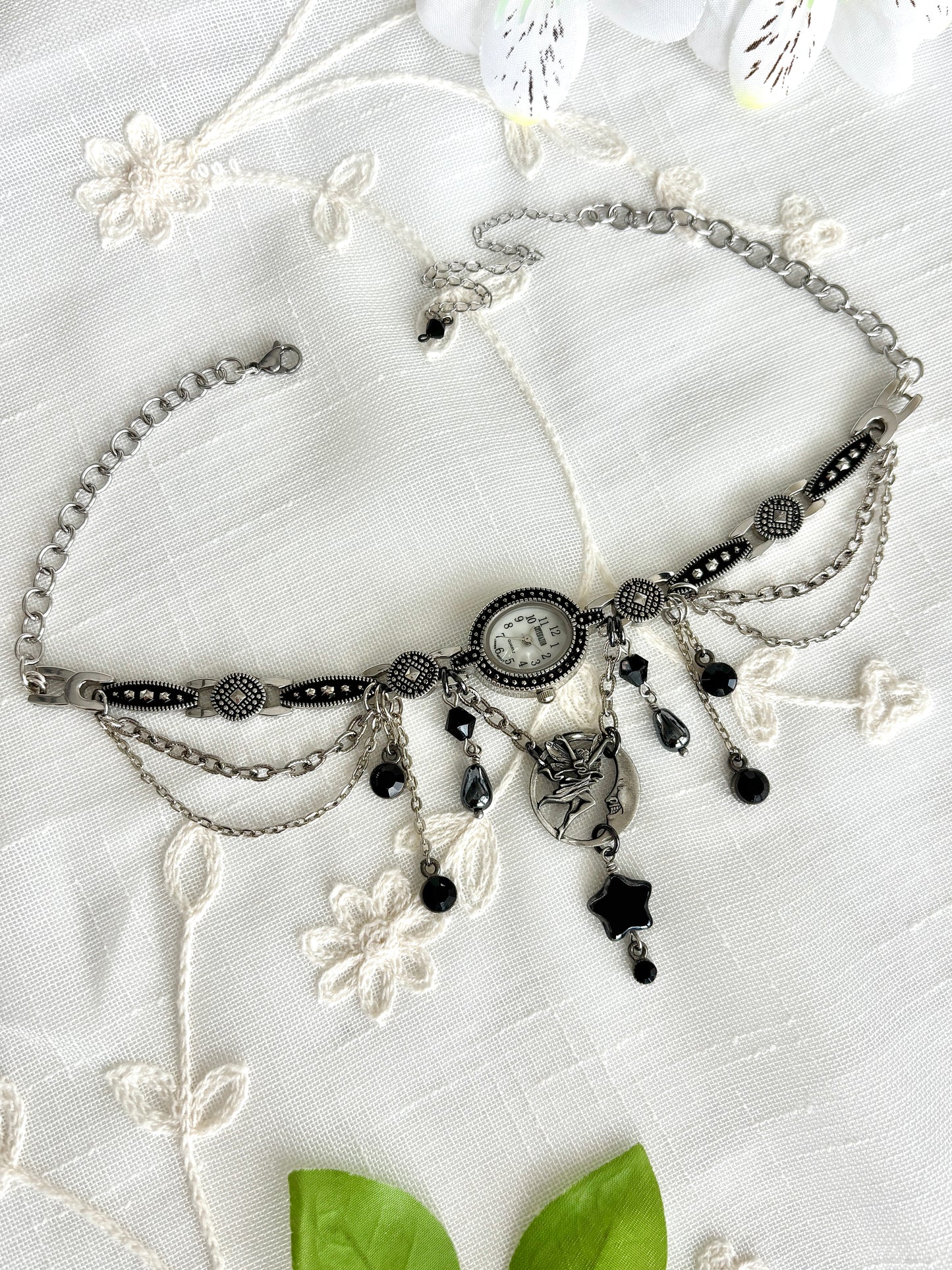 "Nocturnal Creatures" Watch Necklace
