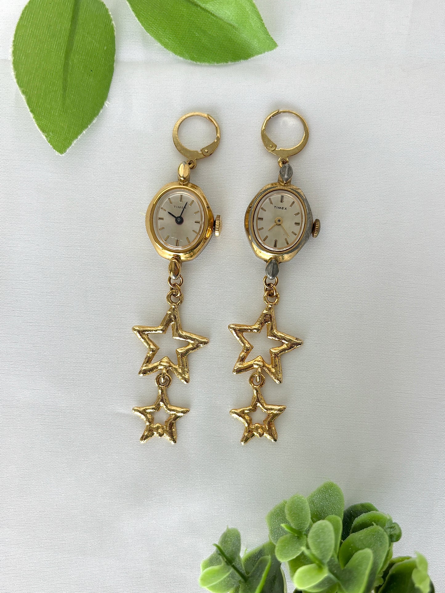 "Starfall" Watch Earrings