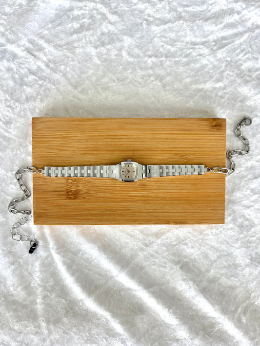 Sporty Silver Watch Choker - Timex