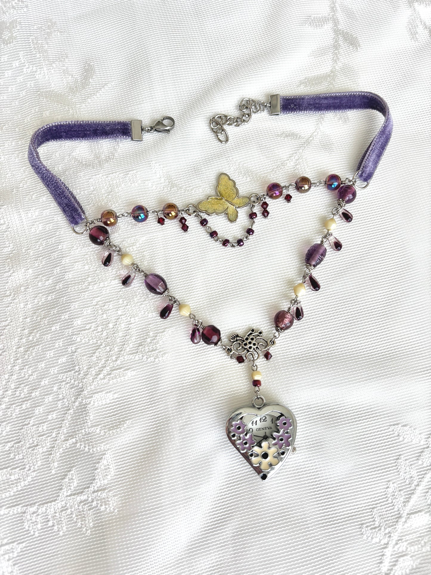“Vio-Let Me Be” Watch Necklace