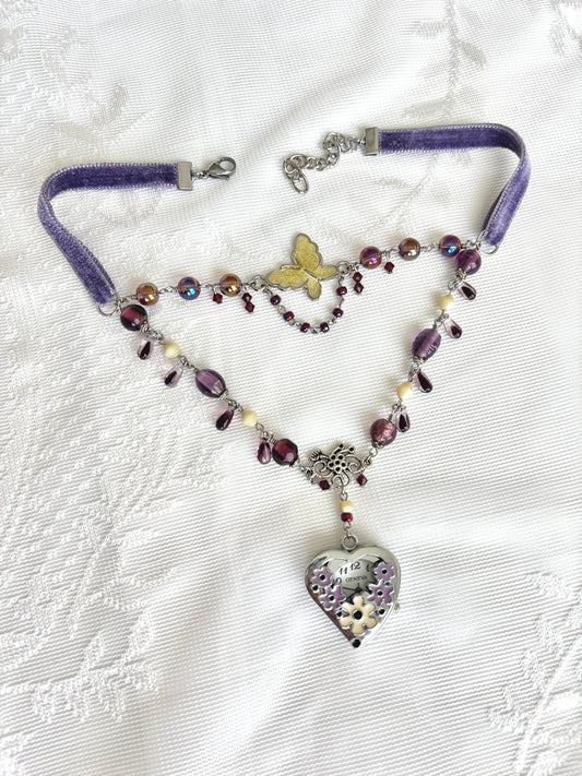“Vio-Let Me Be” Watch Necklace