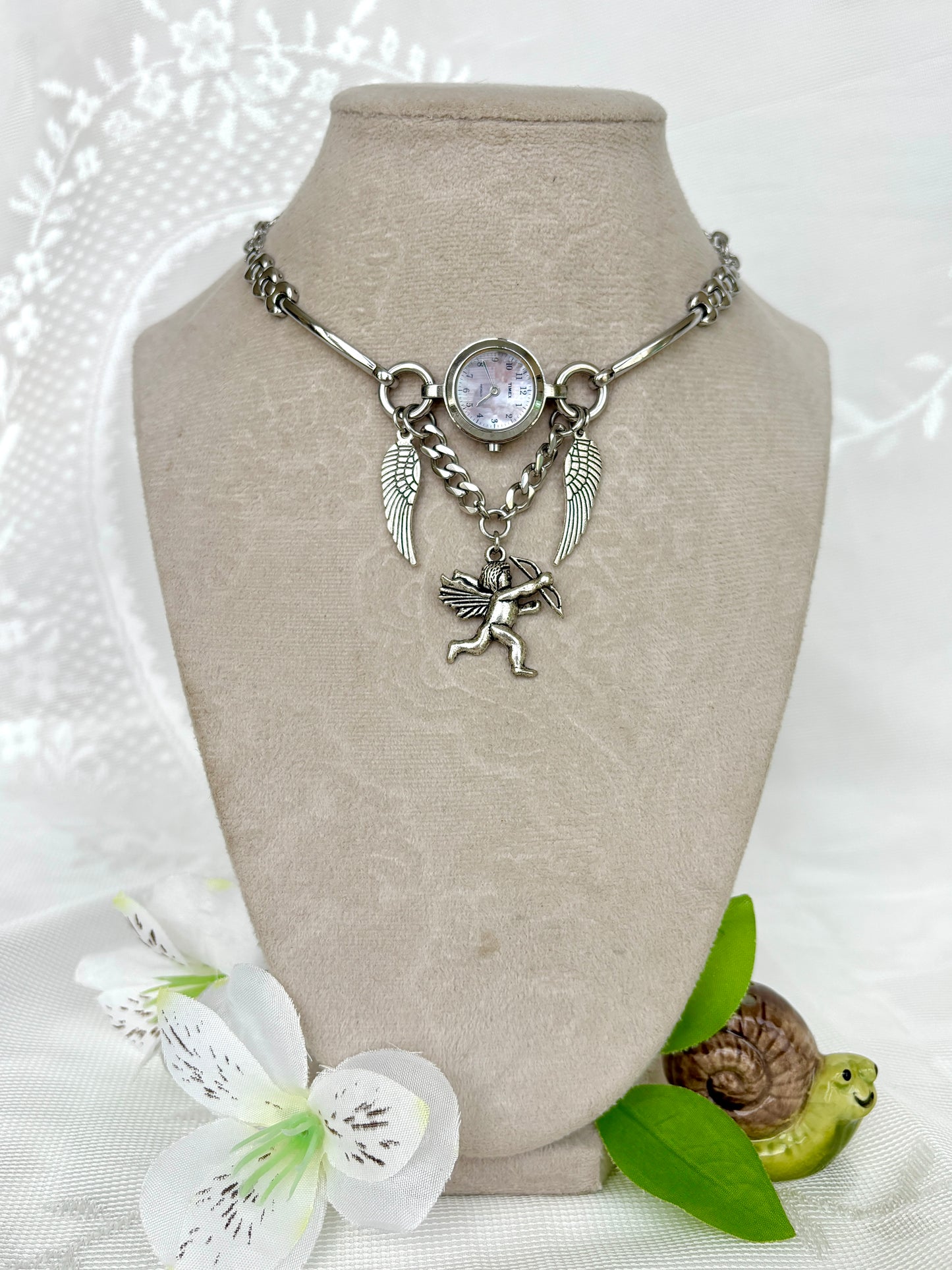 “Halo There” Watch Necklace