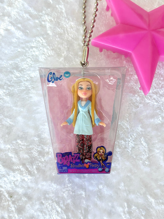 Bratz "Slumber Party" Charmed Keychain - Cloe w/ Pink Star Brush