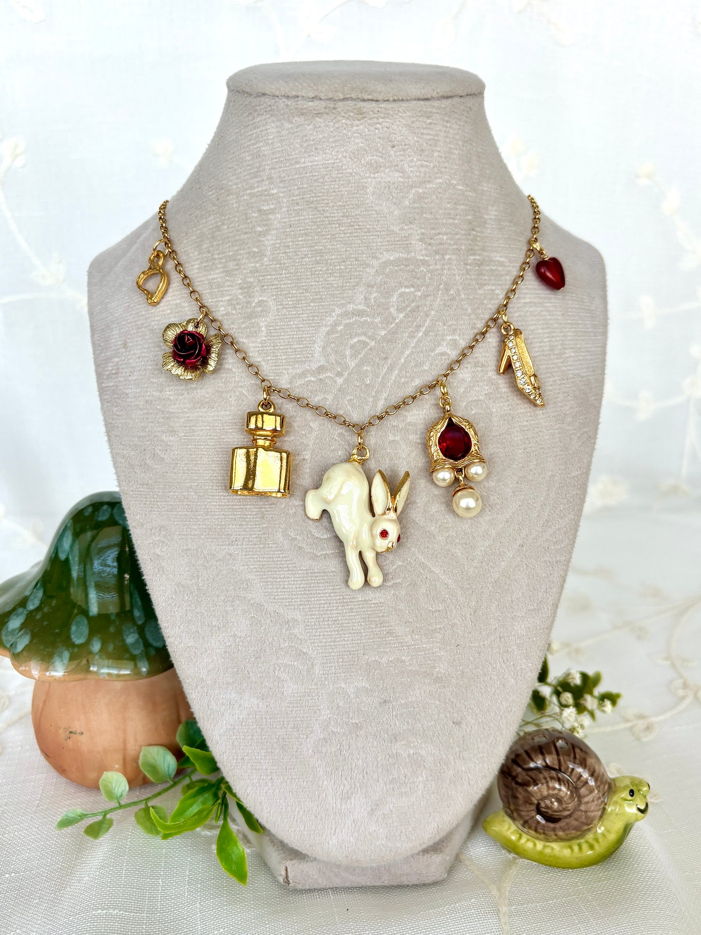 “Rabbit Hole (Right Shoe)” Charm Necklace