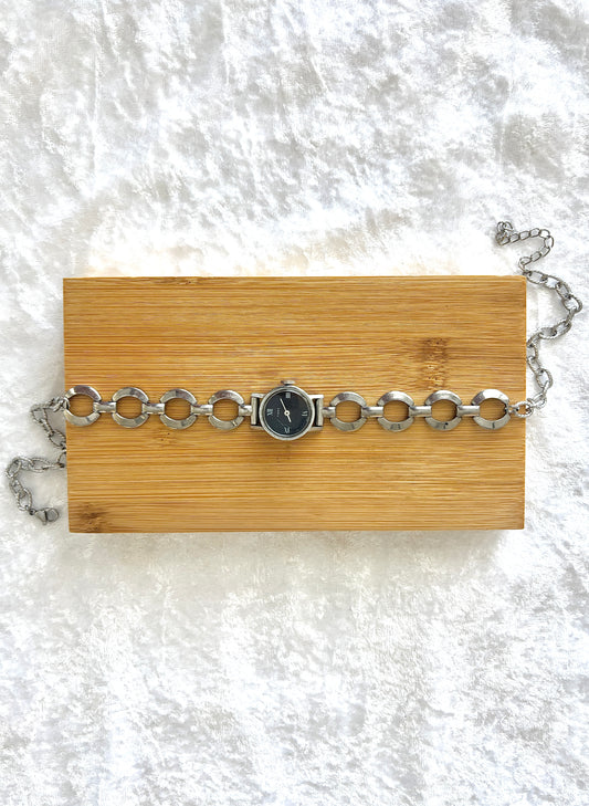 Dark Blue Face Watch Choker - Timex