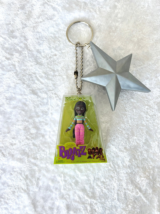 Bratz "Bratz Pack" Charmed Keychain - Felicia w/ Silver Star Brush