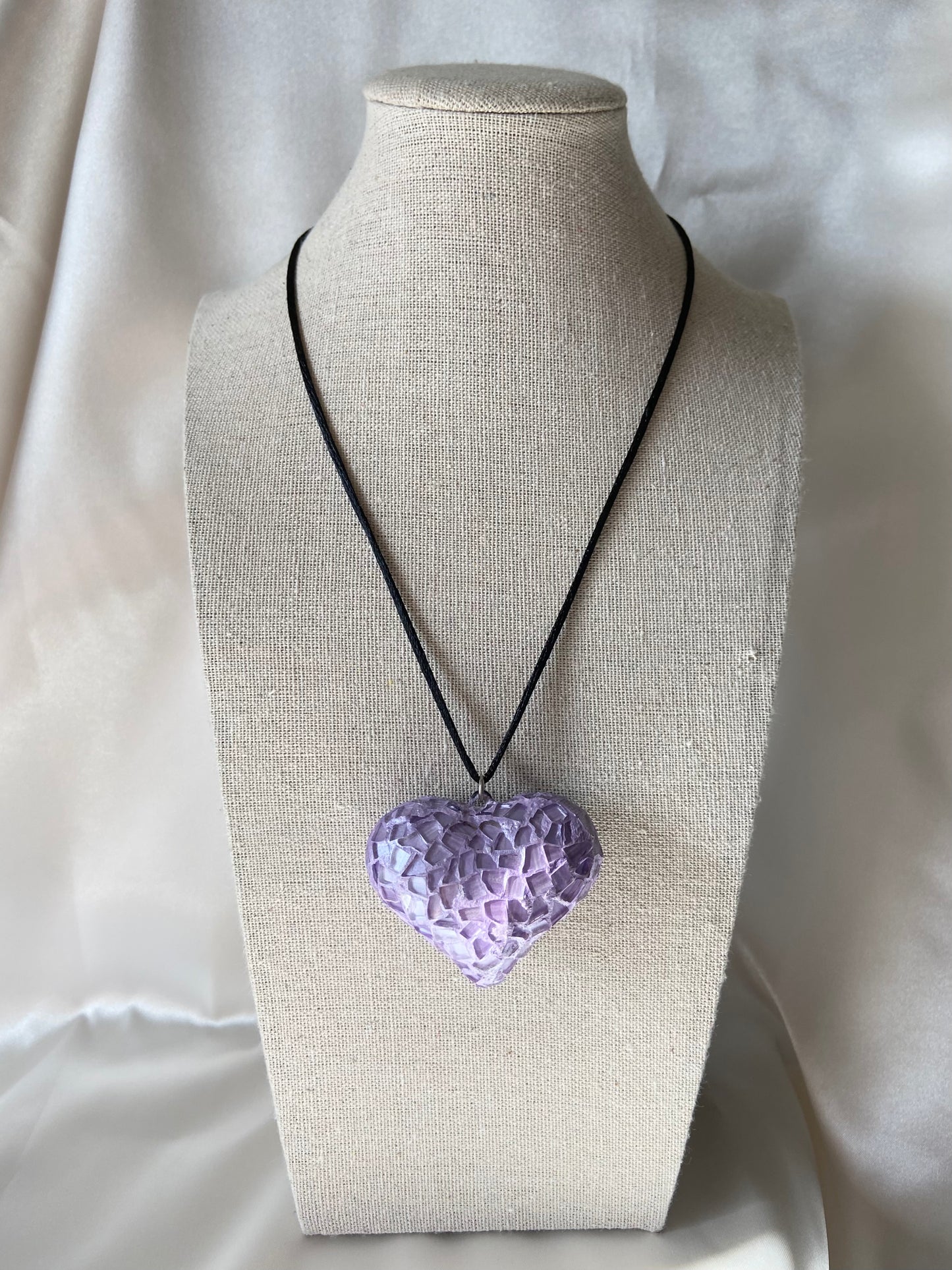 Mosaic Heart Pendant Necklace