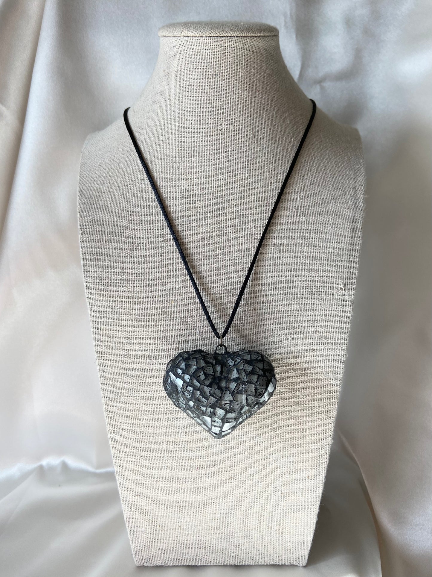 Mosaic Heart Pendant Necklace