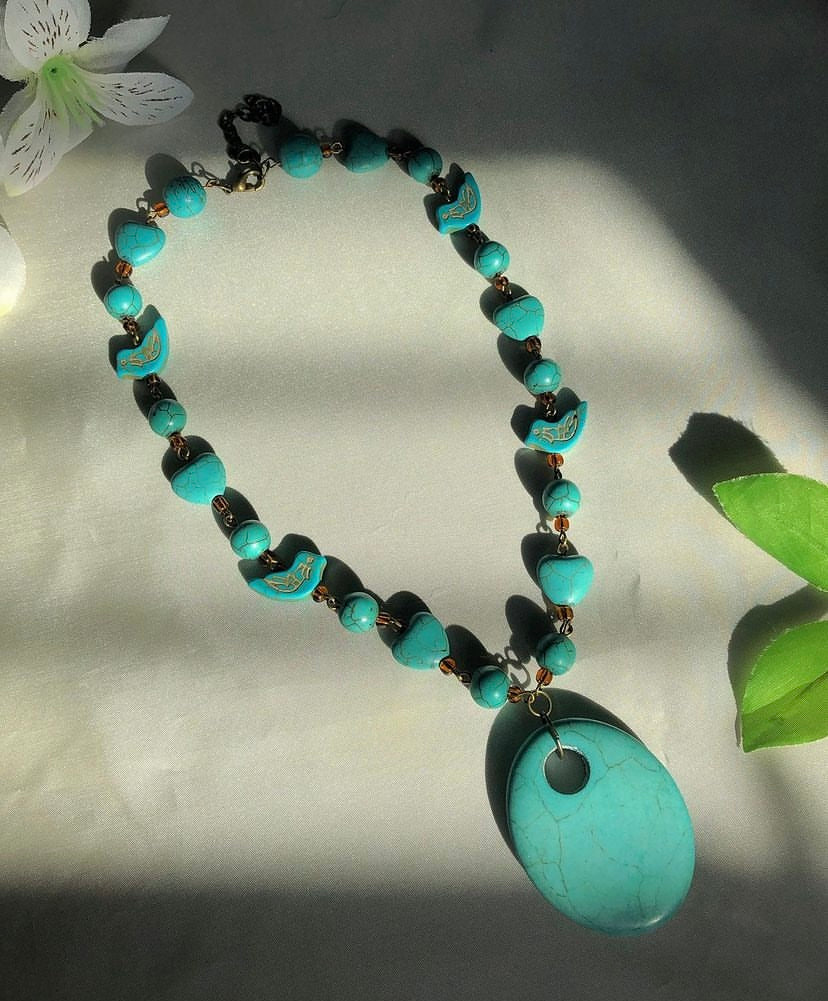 "Poised In Turqouise" Necklace