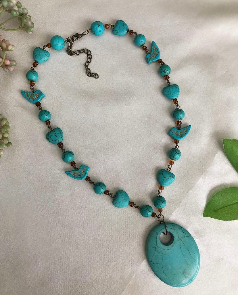 "Poised In Turqouise" Necklace