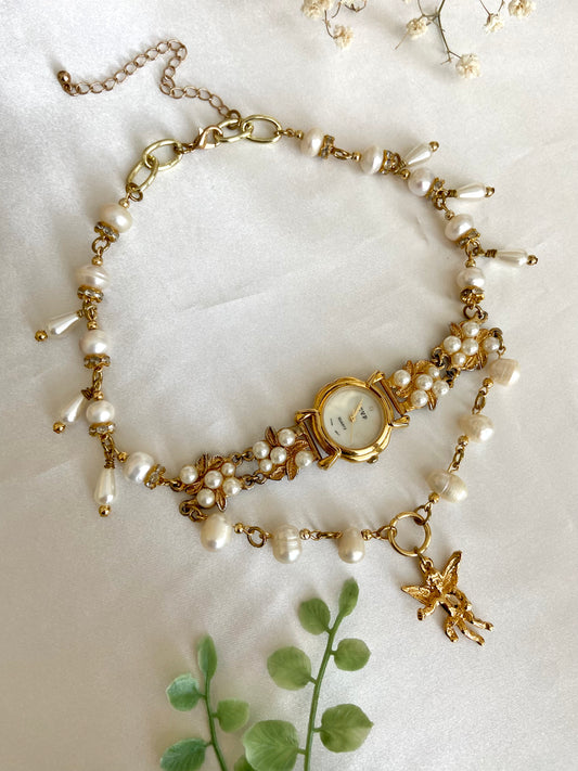 "Pearly Gates" Watch Necklace