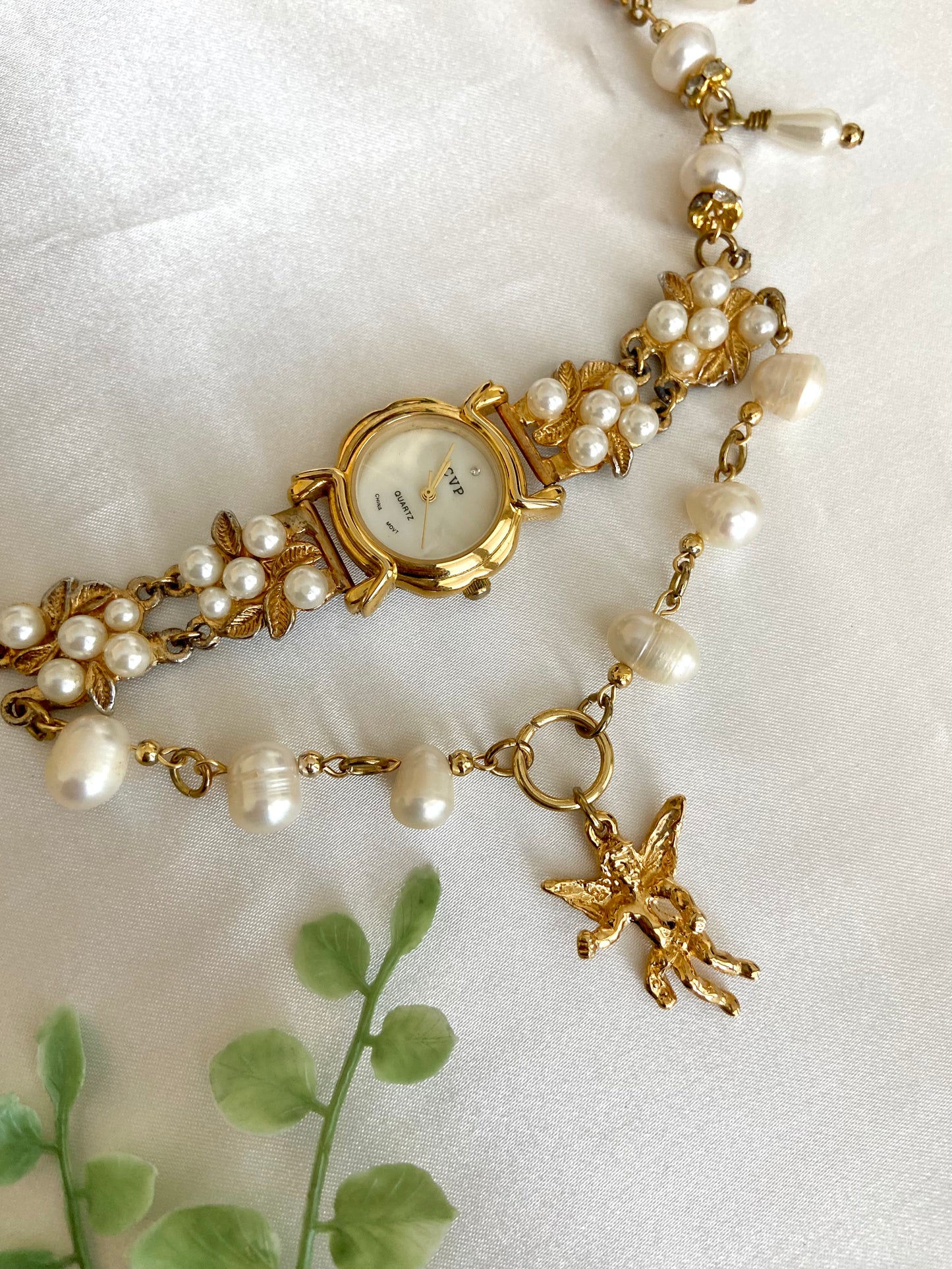 "Pearly Gates" Watch Necklace