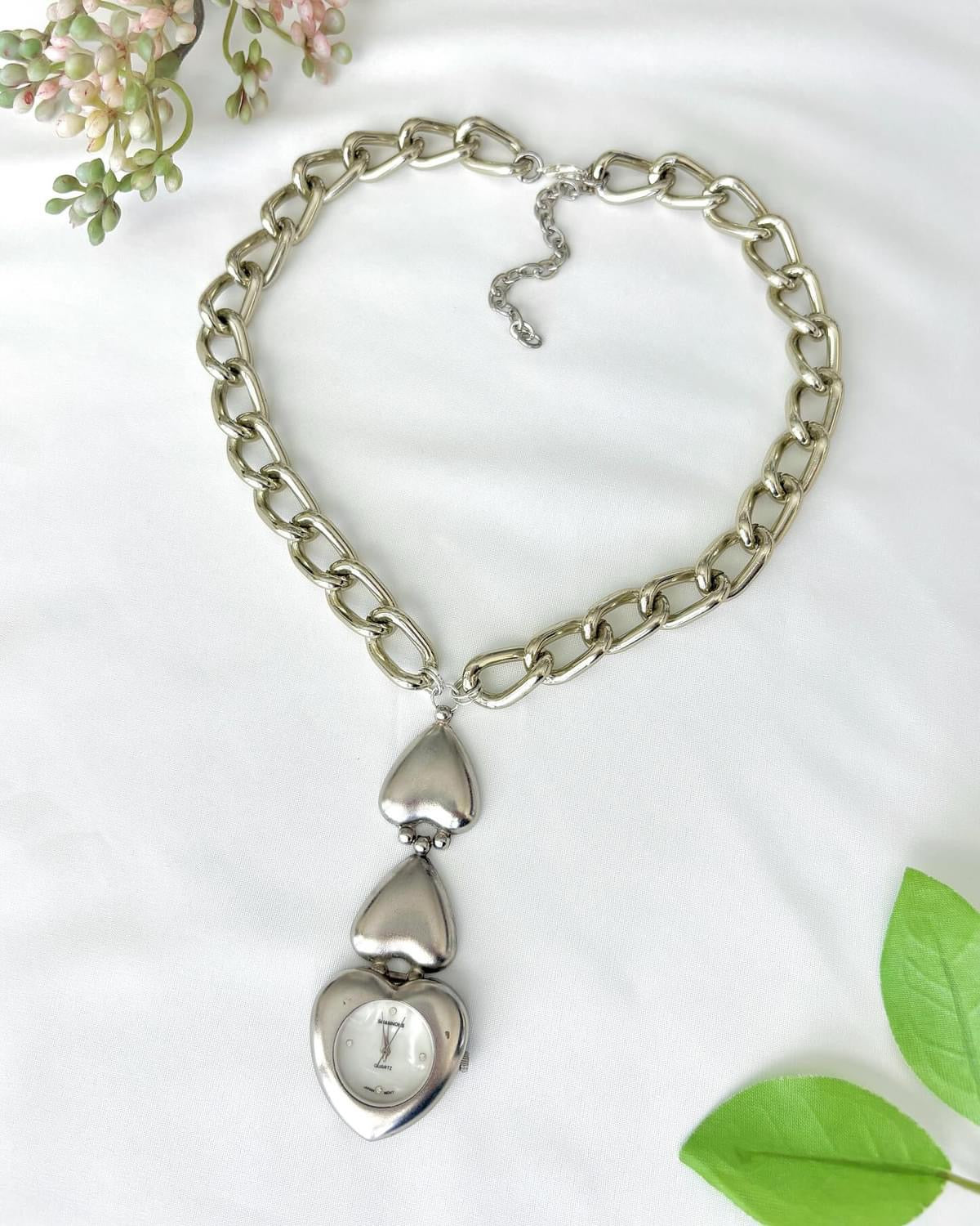 "Simply Silvern" Watch Necklace