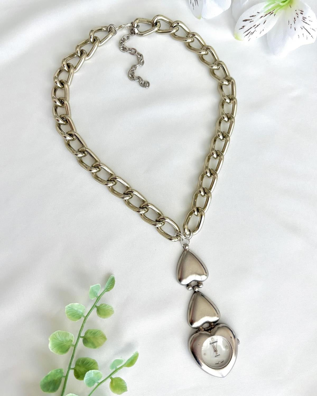 "Simply Silvern" Watch Necklace