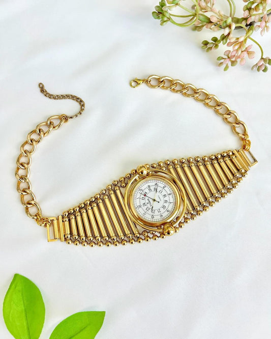 "Gated Glory" Watch Necklace