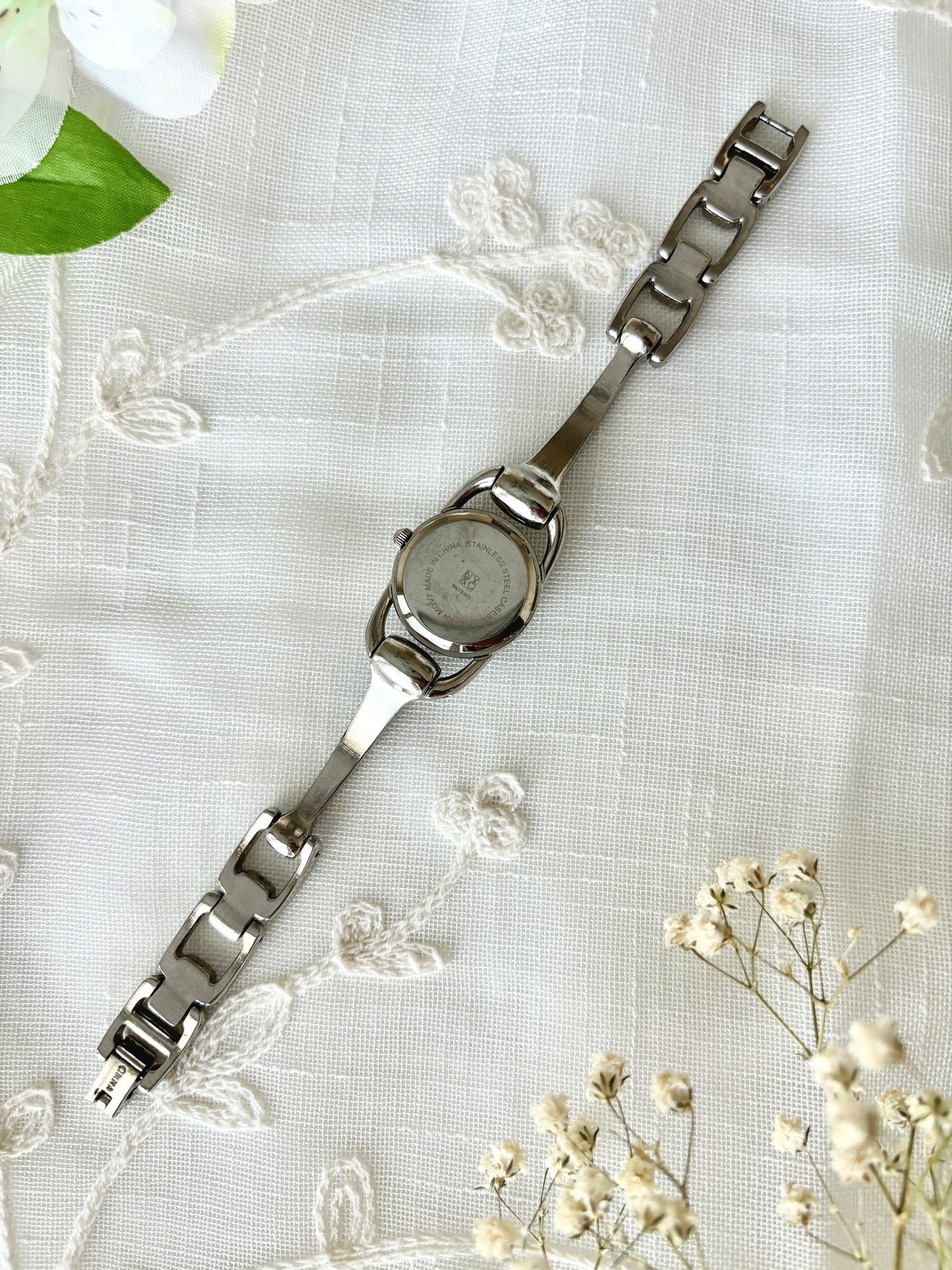 NY&C Quartz Silver Link Watch