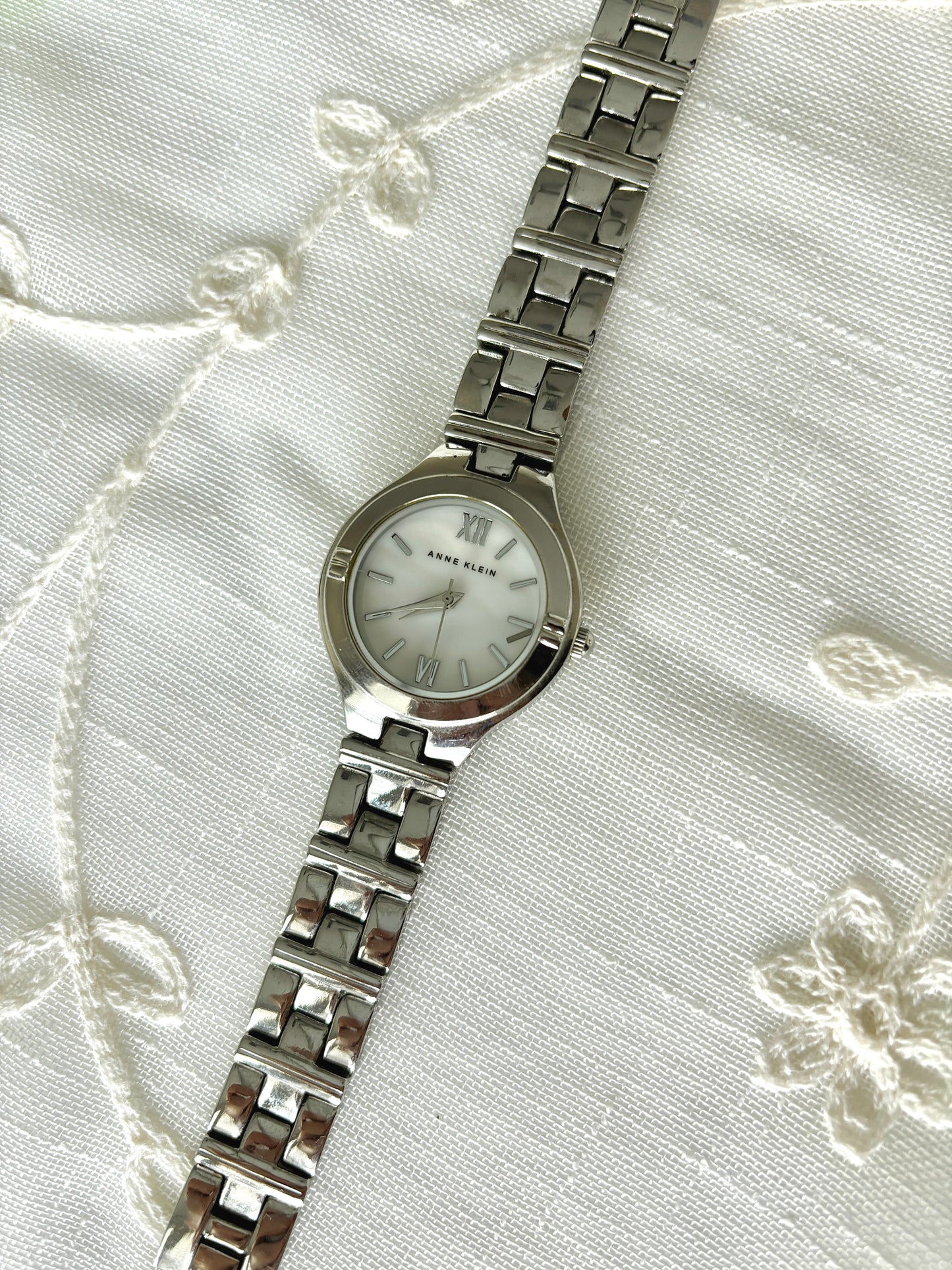 Anne Klein Classic Silver Link Watch