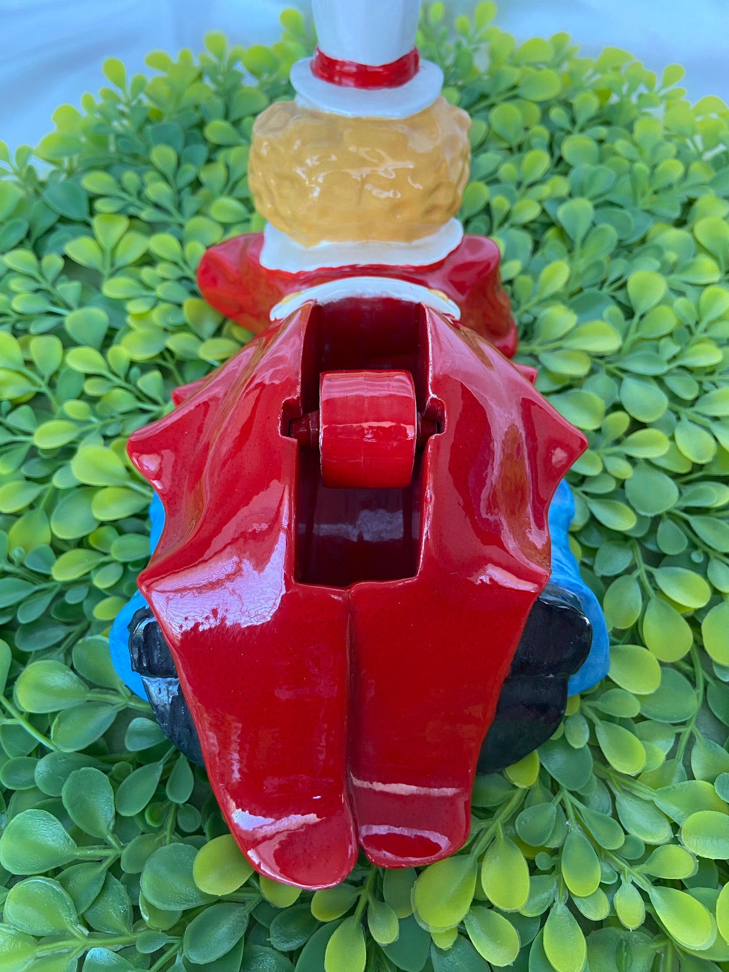 Vintage Hand-painted Ceramic Clown Tape Dispenser