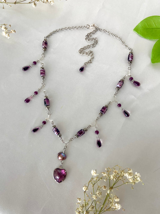 "Drops Of Lavender" Necklace