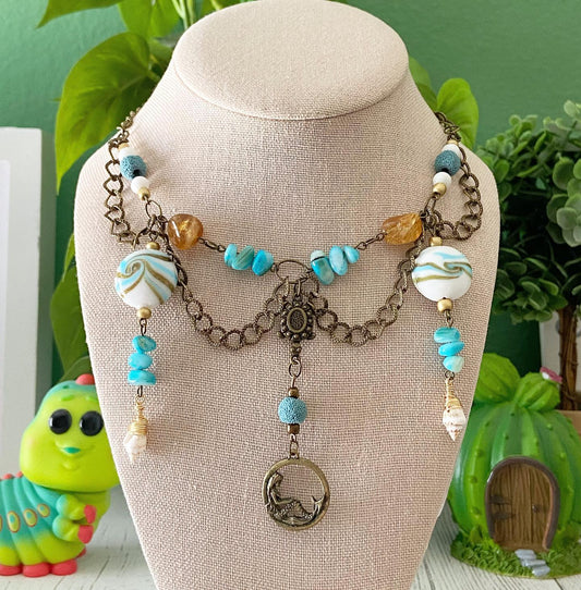 "Sunken Treasure" Necklace and Earrings Matching Set